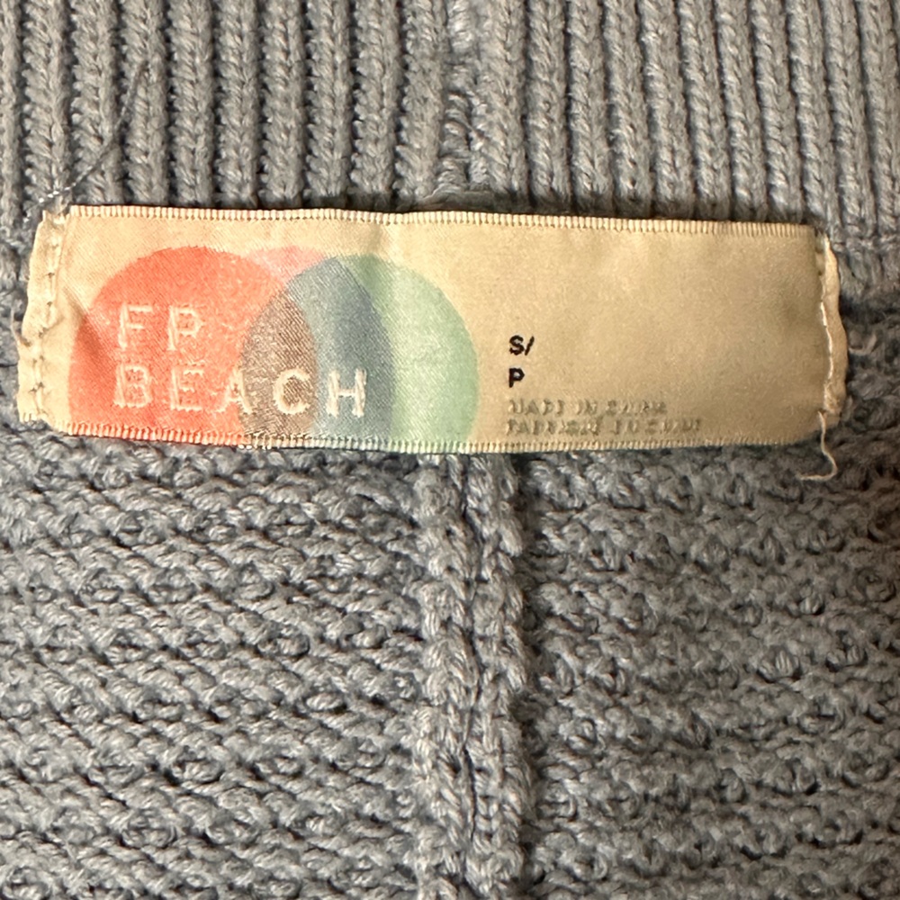 Free People Beach Hailee Sweater Pants Heather Gray Blue Women’s Size S - Picture 5 of 9